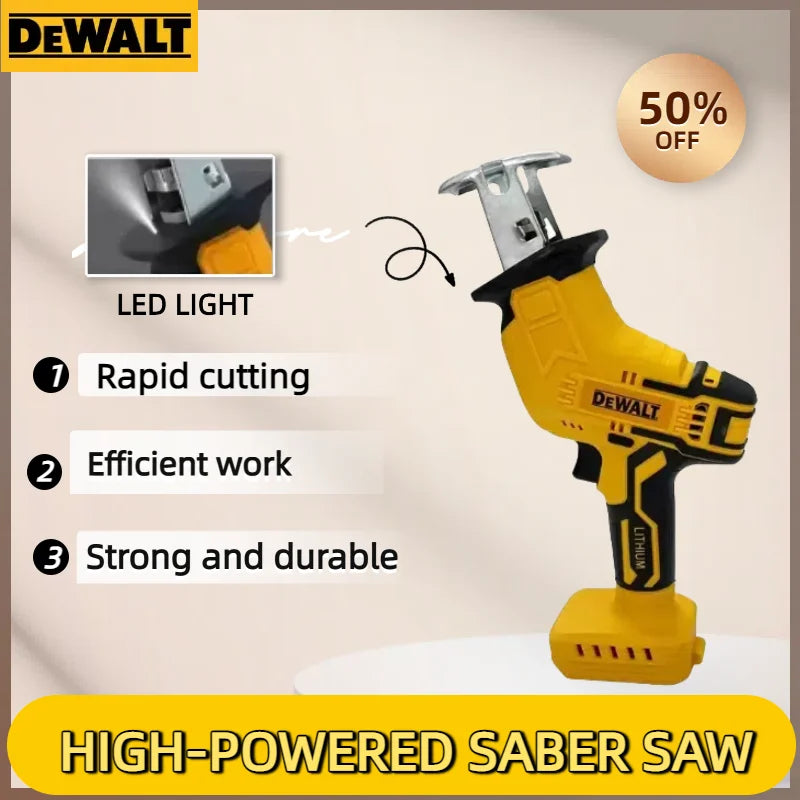 Dewalt 2800 RPM 3999 W Sega Elettrica Brushless 20 V — Sega reciproca cordless per taglio di metallo, legno e tubi, utensile elettrico potente