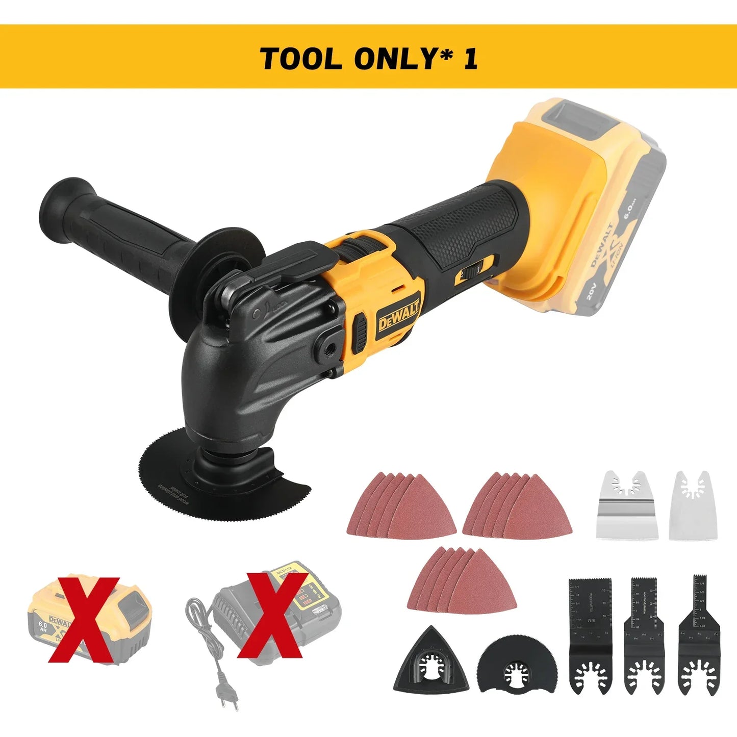 Utensile oscillante DeWalt Brushless a sgancio rapido — strumento multifunzionale, macchina da taglio elettrica ricaricabile