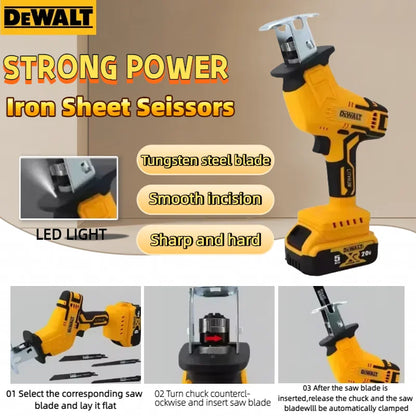 Dewalt 2800 RPM 3999 W Sega Elettrica Brushless 20 V — Sega reciproca cordless per taglio di metallo, legno e tubi, utensile elettrico potente